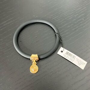 Marc by Marc Jacob’s Black Rubber Bracelet with Gold Charm NWT